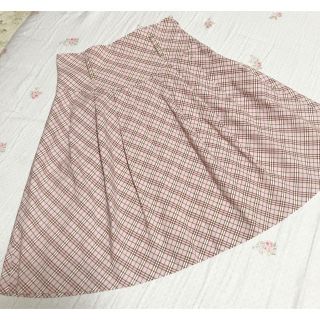 バーバリー(BURBERRY)の美品 BURBERRY フレアスカート(ひざ丈スカート)