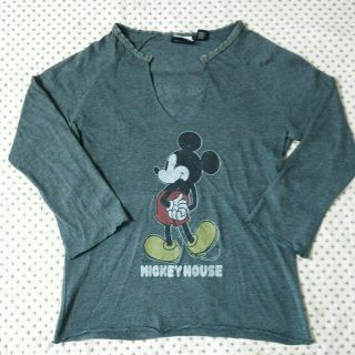 ディズニー(Disney)のミッキー七分袖Tシャツ(Tシャツ(長袖/七分))