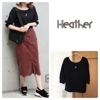 ヘザー(heather)のKANGOL ×Heather ★ フカネックプルオーバー(カットソー(長袖/七分))