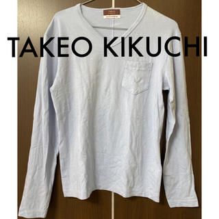 タケオキクチ(TAKEO KIKUCHI)のTAKEO KIKUCHI タケオキクチ Vネック 長袖 ポケット シャツ L(Tシャツ/カットソー(七分/長袖))