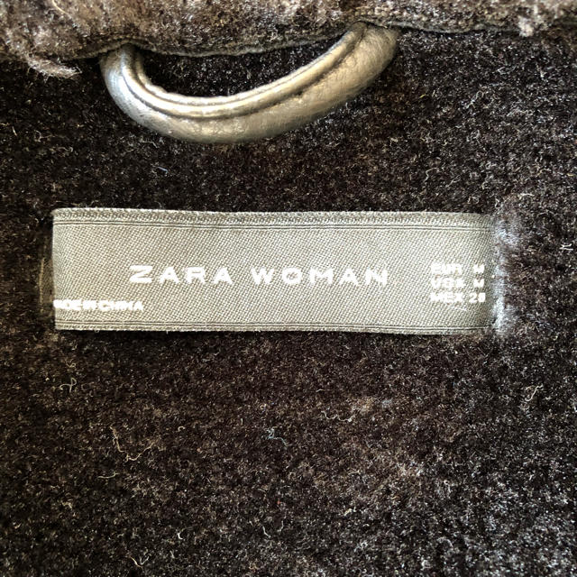 ZARA WOMAN フェイク ムートン ライダース ザラ