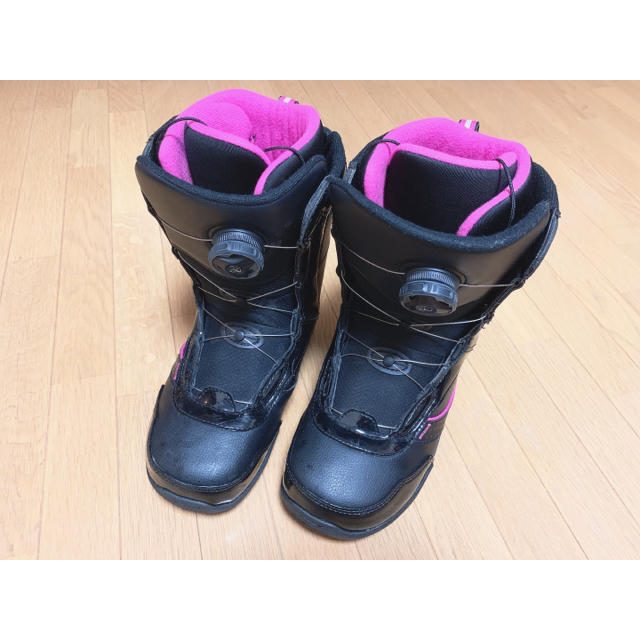 スノボ用ブーツ　25センチ　ブラック&ピンク