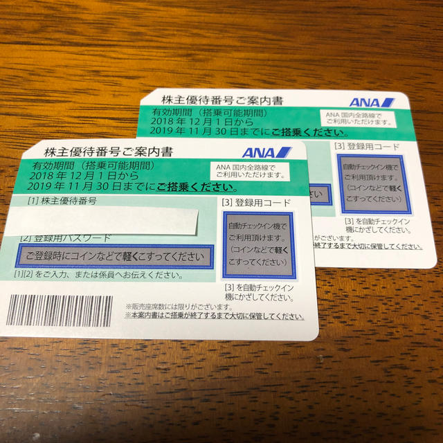 ANA(全日本空輸)(エーエヌエー(ゼンニッポンクウユ))のANA チケットの優待券/割引券(その他)の商品写真