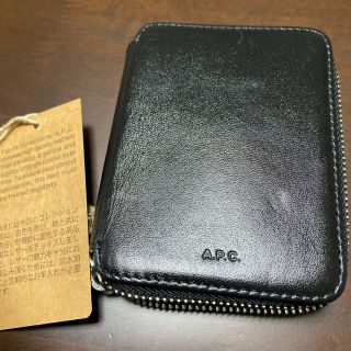 アーペーセー(A.P.C)のAPC コンパクト レザー コインケース ウォレット 財布 黒(コインケース/小銭入れ)