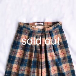 サンタモニカ(Santa Monica)のsold out ✡︎ USA製 vintage 古着 チェック ロングスカート(ロングスカート)