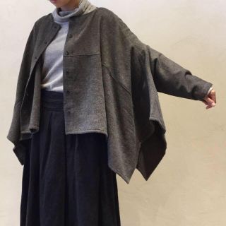 ネストローブ(nest Robe)のnest Robe　ウールリネンガーゼドレープブラウス(カーディガン)