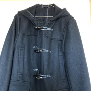 ユナイテッドアローズ(UNITED ARROWS)の~メンズ フードつき ダッフルコート 黒 ロング~(ダッフルコート)