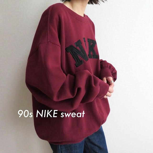 90s NIKE ナイキ 刺繍ロゴ スウェット トレーナー  vintage