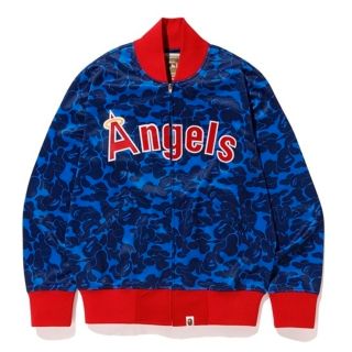 アベイシングエイプ(A BATHING APE)のMitchell&Ness × BAPE コラボ ジャケット エンジェルス(スタジャン)