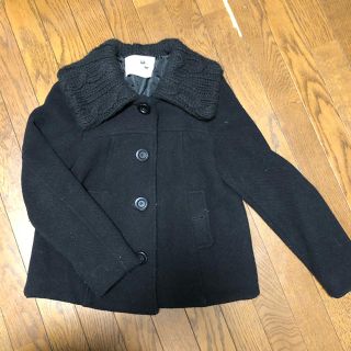 ザラ(ZARA)のブラックコート　ピーコート(ピーコート)