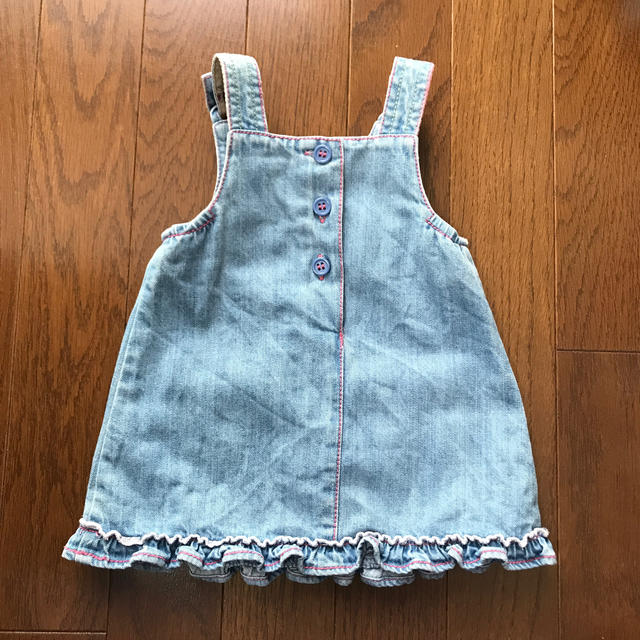 NEXT(ネクスト)のnext baby デニムジャンパースカート キッズ/ベビー/マタニティのベビー服(~85cm)(ワンピース)の商品写真