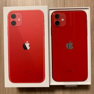 アイフォーン(iPhone)の✨iPhone11 64GB RED SIMフリー　未使用品✨(スマートフォン本体)