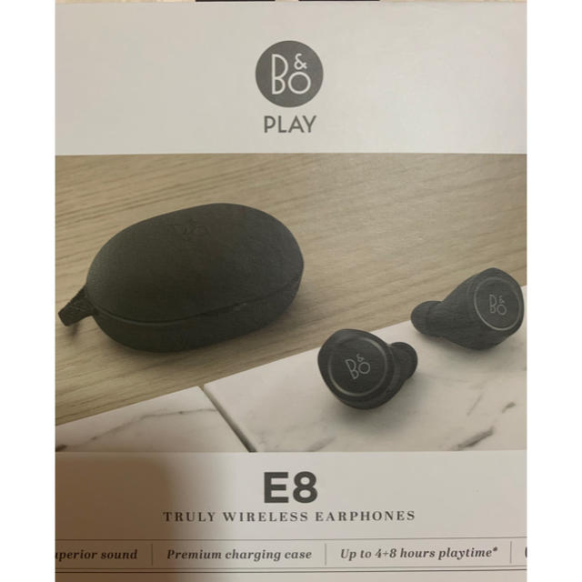 B\u0026O PLAY BEOPLAY E8 BLACK【充電器・イヤーピース付】