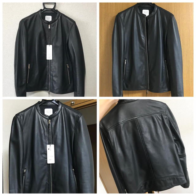 新品 タグ付き UNITED TOKYO ラムレザー シングルライダース メンズのジャケット/アウター(レザージャケット)の商品写真