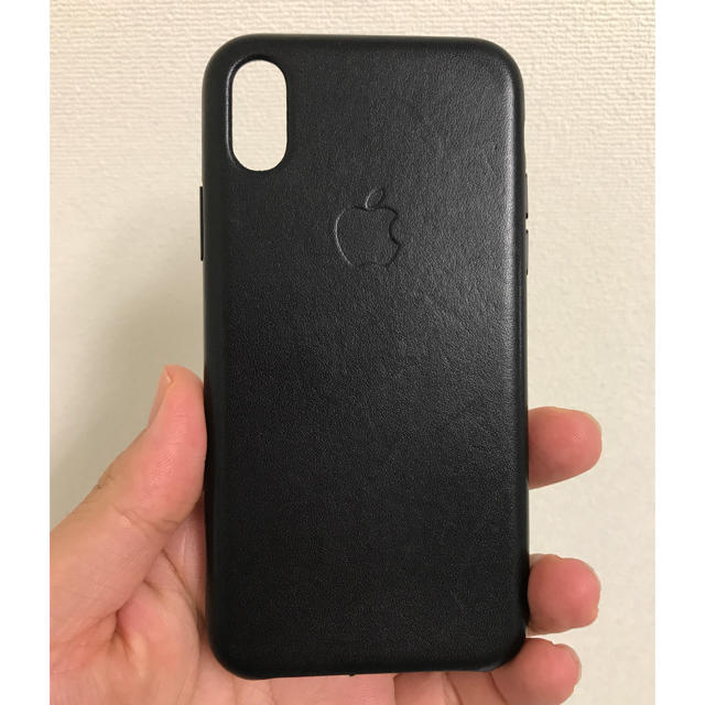 Apple - iPhone X用 純正 レザーケース ブラック 黒の通販 by 雑貨屋 