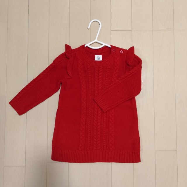 babyGAP(ベビーギャップ)のGAP☆ニットワンピ☆ キッズ/ベビー/マタニティのベビー服(~85cm)(ワンピース)の商品写真