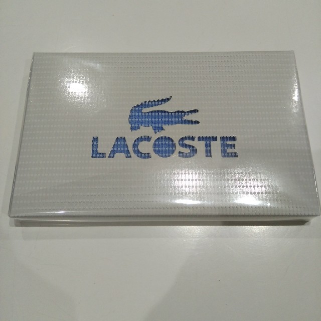 LACOSTE(ラコステ)のラコステ　タオルハンカチ　未開封品 メンズのファッション小物(ハンカチ/ポケットチーフ)の商品写真