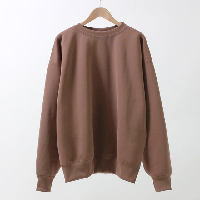 AURALEE  2019 A/W  SWEAT P/O BROWN 3 未使用 メンズのトップス(スウェット)の商品写真