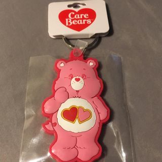 ケアベア(CareBears)のケアベア ダイカットキーホルダー ラブアロットベア(キャラクターグッズ)