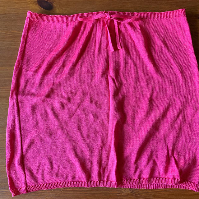 VERSUS(ヴェルサス)のベルサス ニット ミニスカート ピンク レディースのスカート(ミニスカート)の商品写真