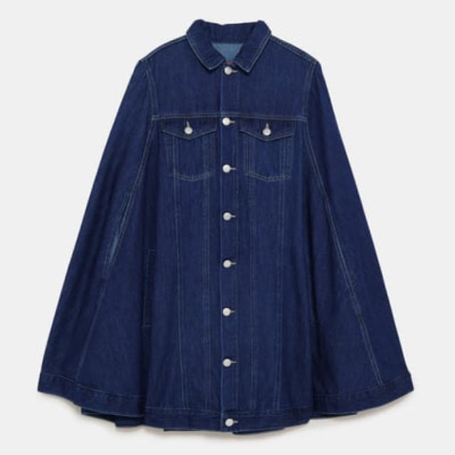 新品未使用 ZARA デニム ケープ