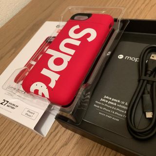 シュプリーム(Supreme)の新品！supreme iphone 7 8 juice pack air ケース(iPhoneケース)