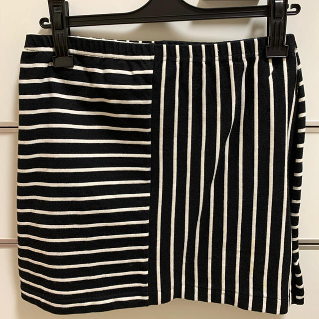 agnes b.(アニエスベー)のアニエスベー　ボーダーミニスカート  美品 レディースのスカート(ミニスカート)の商品写真