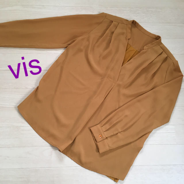 ViS(ヴィス)のvis スキッパーブラウス ❤︎ マスタード レディースのトップス(シャツ/ブラウス(長袖/七分))の商品写真