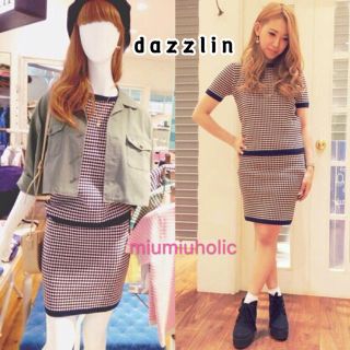 ダズリン(dazzlin)の新品セット 定価¥10980‼️ dazzlin ニットトップス ニットスカート(ニット/セーター)