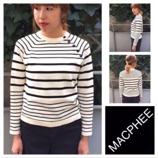 マカフィー(MACPHEE)の17AW◆MACPHEE マカフィー◆クルーネック プルオーバー ボタン ニット(ニット/セーター)