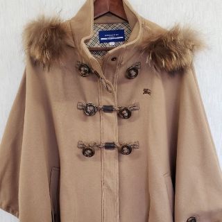 バーバリーブルーレーベル(BURBERRY BLUE LABEL)のBURBERRY バーバリーブルーレーベル ポンチョ コート 三陽商会(ポンチョ)