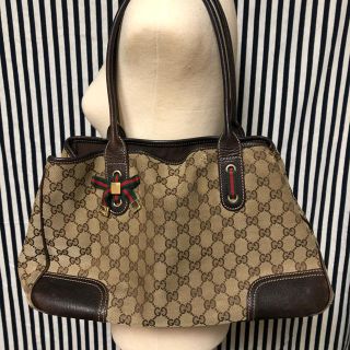 グッチ(Gucci)の正規品GUCCIグッチ☆GG柄リボントートバッグ163805(トートバッグ)