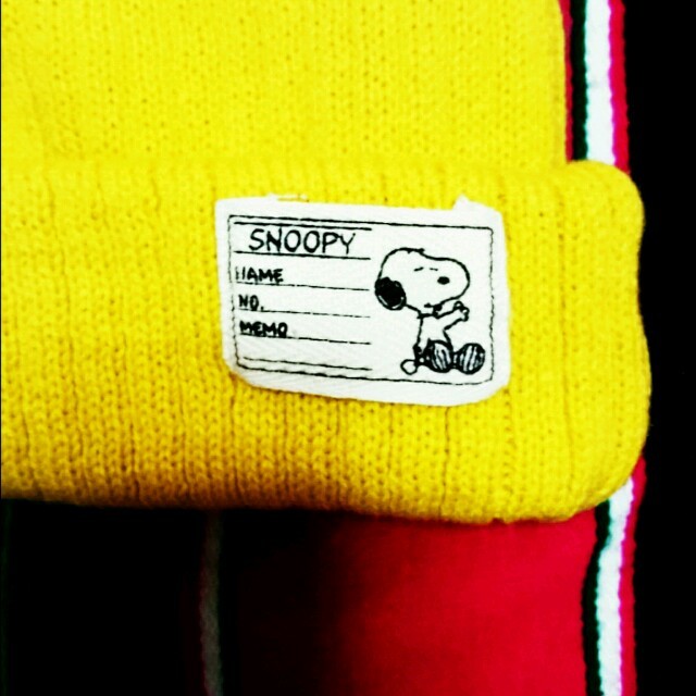 SNOOPY(スヌーピー)のpiroco様専用☆スヌーピーニット帽☆ レディースの帽子(ニット帽/ビーニー)の商品写真