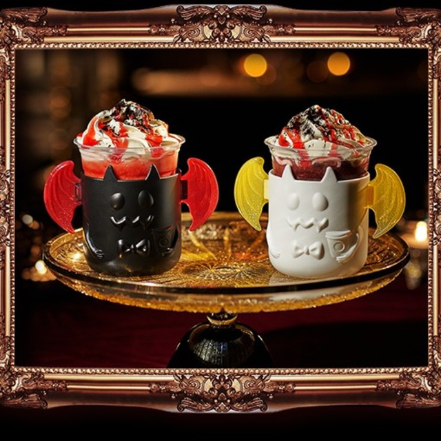 Starbucks Coffee(スターバックスコーヒー)のスタバ　ハロウィン　カップスタンド　2個セット エンタメ/ホビーのコレクション(ノベルティグッズ)の商品写真