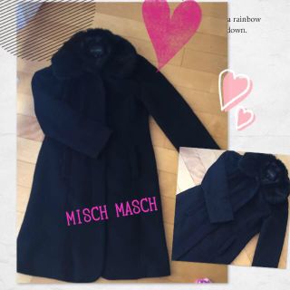 ミッシュマッシュ(MISCH MASCH)のMISCH MASCH 比翼ウールコート(毛皮/ファーコート)