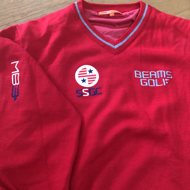 BEAMS GOLF ビームスゴルフ☆裏地付 Vネックセーター (L) BEAMS GOLF ビームスゴルフ☆裏地付 Vネックセーター (L)