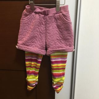 サンカンシオン(3can4on)の3can4on 女の子ハートショートパンツとレギンス(パンツ/スパッツ)