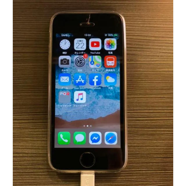 Apple(アップル)のiPhone SE Space Gray 16 GB SIMフリー スマホ/家電/カメラのスマートフォン/携帯電話(スマートフォン本体)の商品写真