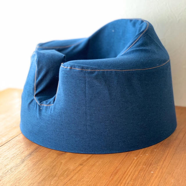 Bumbo(バンボ)のバンボカバー    デニム ステッチ 西海岸風 ハンドメイド キッズ/ベビー/マタニティの寝具/家具(その他)の商品写真