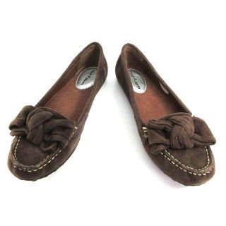 ハッシュパピー(Hush Puppies)の23㌢👠フラットシューズ モカシン リボンパンプス 茶 HP503536/23(スリッポン/モカシン)