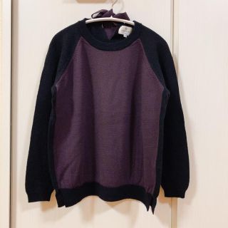 ランバンオンブルー(LANVIN en Bleu)の【LANVIN en Bleu】後ろリボンラグランニット(38)(ニット/セーター)