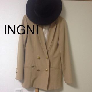 イング(INGNI)のINGNIキャメル テーラードジャケット(テーラードジャケット)