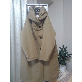 bule willow /ボンディングフードロングコート(ロングコート)