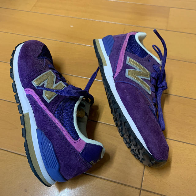 New Balance(ニューバランス)のニューバランス996 パープル　20.5 スニーカー キッズ/ベビー/マタニティのキッズ靴/シューズ(15cm~)(スニーカー)の商品写真