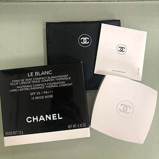 シャネル(CHANEL)のCHANEL ルブラン コンパクト ラディアンス12ベージュロゼ(ファンデーション)