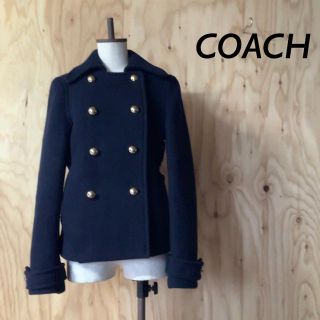 COACH - 【parch様専用】COACH ゴールドボタン ウール ピーコートの