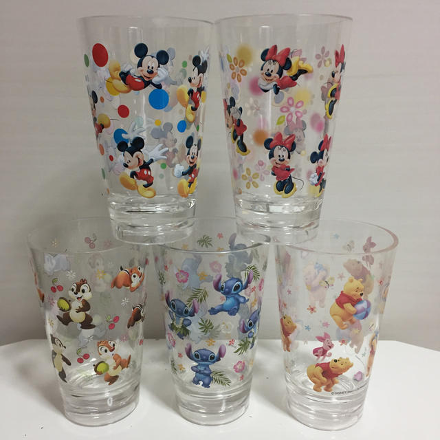 Disney ディズニー プラスチックコップ 5個セットの通販 By まめコアラ S Shop ディズニーならラクマ