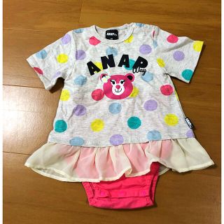 アナップキッズ(ANAP Kids)のANAP ロンパース ワンピース 80cm(ロンパース)