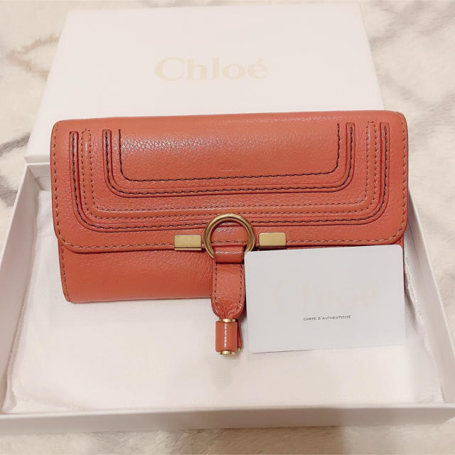 美品! Chloe クロエ マーシー 二つ折り財布 ピンク