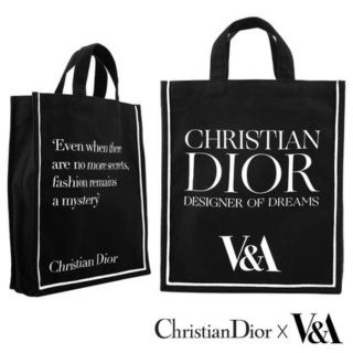 クリスチャンディオール(Christian Dior)の【新品未使用】V&A ディオール コラボ トートバッグ 黒(トートバッグ)